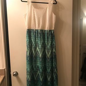 Blue/green Maxi dress